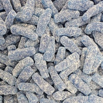 Retro Sweets- Fizzy blue raspberry flavour gummy sweets shaped like babies