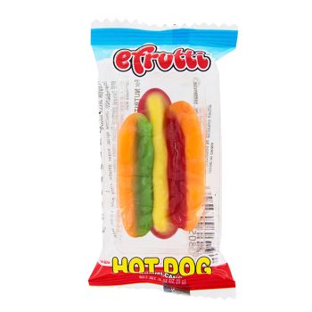 American Sweets - fruit flavour gummy sweets shaped like hotdogs