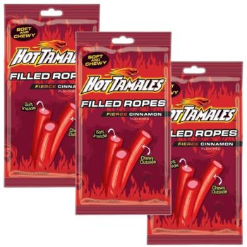 American Sweets - Fierce Cinnamon flavour Hot Tamales Ropes sweets