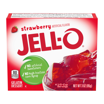 American Sweets - Strawberry flavour Jell-o for you to make at home!