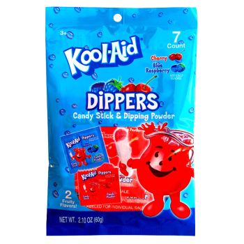 American Sweets - Blue raspberry or Cherry flavour dipping powder with a candy dipping stick!