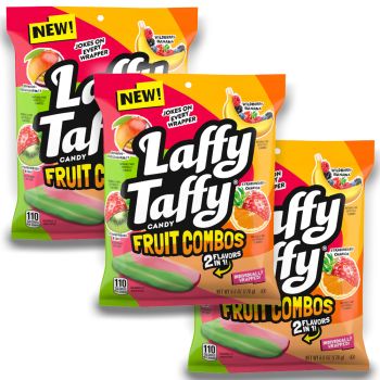 American Sweets - 3 bags of mixed fruit flavour combinations of bitesize laffy taffy pieces