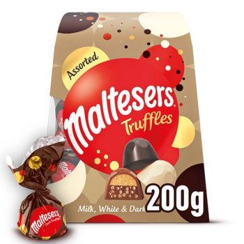 Christmas Chocolates - Assorted Milk, White and Dark chocolate Malteser truffles.