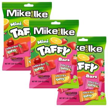 American Sweets - A 108g bag of Mike and Ike Taffy pieces all individually wrapped