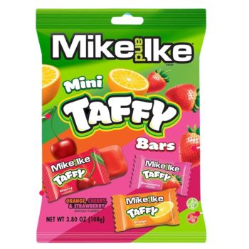American Sweets - A 108g bag of Mike and Ike Taffy pieces all individually wrapped