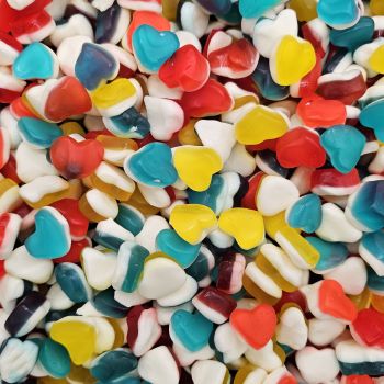 Retro Sweets - blue and white fruit flavour jelly sweets shaped like dolphins