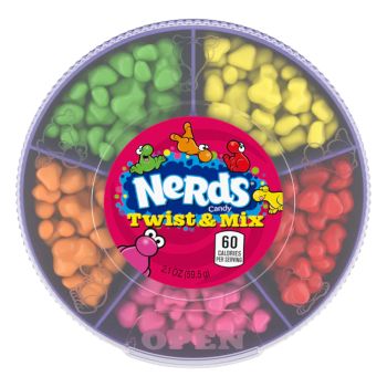 American Sweets - A selection of nerds in a twisting container