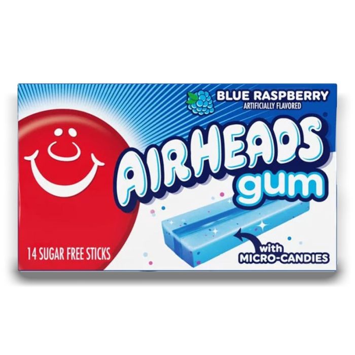 Airheads Chewing Gum Blue Raspberry