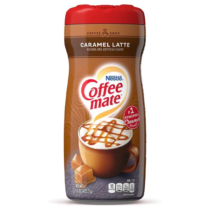 Coffee Mate Caramel Latte 425g - American Sweets - American Drinks -  American Candy