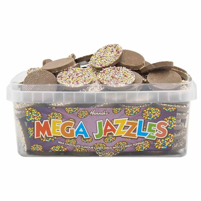 Mega Chocolate Jazzles Tub Of 120 Retro Sweets Pick And Mix 