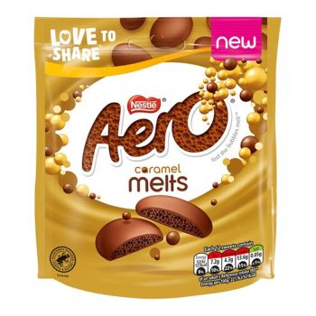Aero caramel melts - aerated chocolate with a caramel flavour!