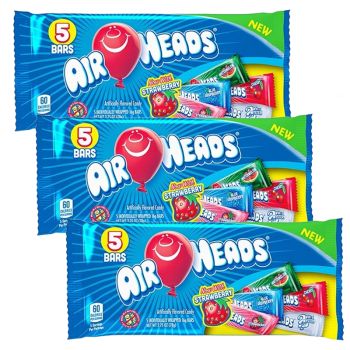 American Sweets - 3 packets of Airheads chewy taffy bars
