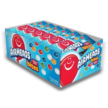 Wholesale American Sweets - A full case of Airheads Bites, fruit flavour chewy American candy.