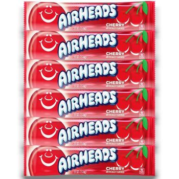 American Sweets- A pack of 6 cherry flavour, chewy, American candy bars