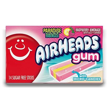 American Sweets - Airheads Paradise Blends Raspberry Lemonade flavour chewing gum, imported from America.