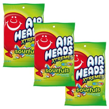 American Sweets - Airheads Sourfuls are bitesize rainbow berry flavour pencil candy 