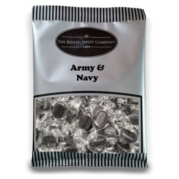 Army and Navy - 1Kg Bulk bag of traditional boiled sweets with a liquorice and aniseed flavour.