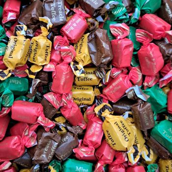 Retro Sweets - An assortment of different flavoured individually wrapped toffees