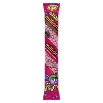 Blackcurrant millions are a tiny, chewy blackcurrant flavoured sweets.