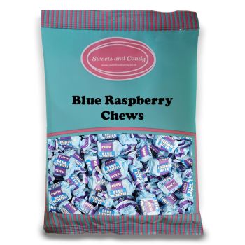 Retro Sweets - A bulk 1kg bag of blue raspberry flavour chews