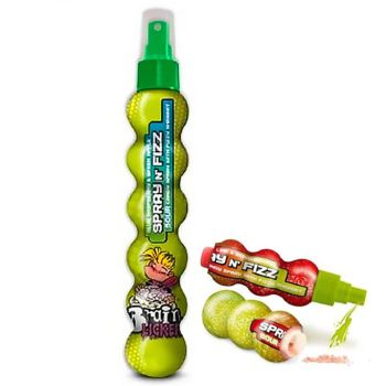 Brain licker sour liquid spray and sherbet sweets