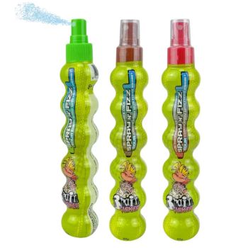 Brain licker sour liquid spray and sherbet sweets