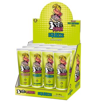 Brain licker tubes- full of sour liquid candy