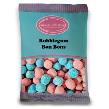 Bubblegum Bon Bons - 1Kg Bulk bag of retro chewy bon bons with a bubblegum flavour