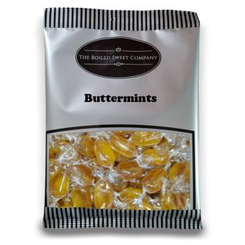 Buttermints - 1Kg Bulk bag of traditional mint flavour boiled sweets with a creamy butter taste.