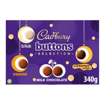 Christmas Sweets - A Cadbury selection box filled with 4 varieties of Buttons bags