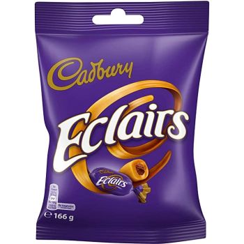 A share size bag of chewy caramel toffee sweets with a milk chocolate centre