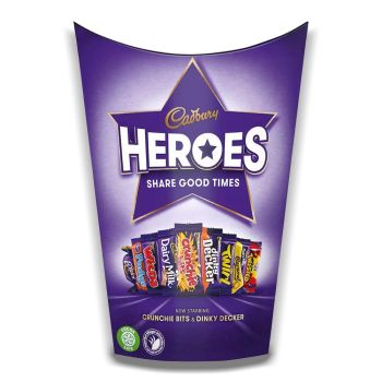 A box of Cadbury Heroes Chocolates! Perfect for Christmas!