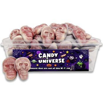 Candy Universe Halloween Jelly Filled Skulls Tub