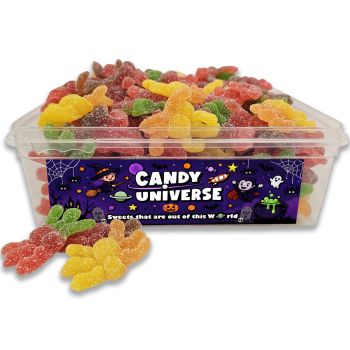 Candy Universe Halloween Sour Spiders Tub