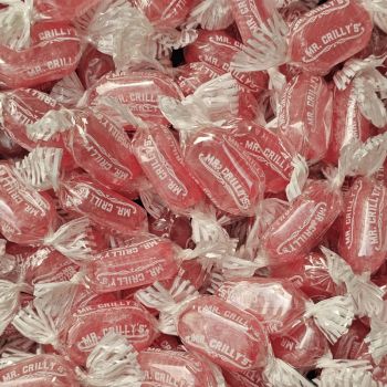 Retro Sweets - cherry menthol flavour individually wrapped boiled sweets