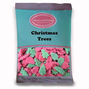Christmas Sweets - 1Kg Bulk bag of apple and cherry flavour sweets shaped like Christmas Trees