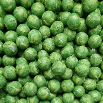 Christmas Sweets - Milk Chocolate balls with a festive Brussel sprout foil wrapper!