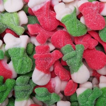 Christmas Sweets - fruit flavour fizzy sweets shaped like Snowmen