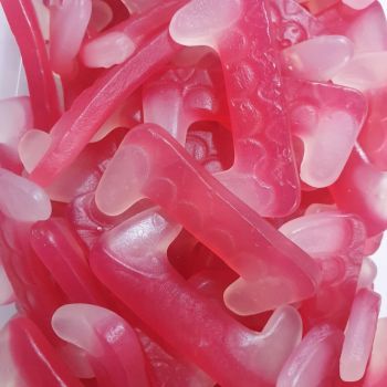A 120g bag of gummy vampire fangs, Halloween sweets