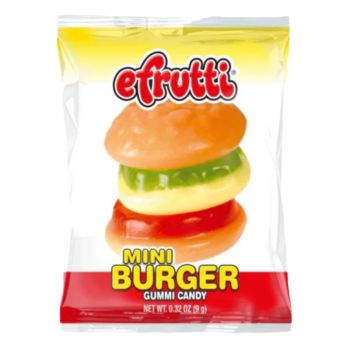 American Sweets - fruit flavour gummy sweets shaped like burgers