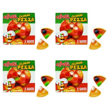 American Sweets - fruit flavour gummy sweets shaped like pizzas