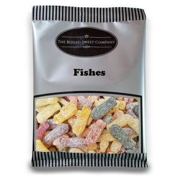Pick and Mix Sweets - 1Kg Bulk bag of Fishes, traditional fruit flavour boiled sweets shaped like fish.