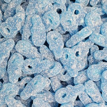 Retro Sweets - Fizzy blue dummies, fruit flavour fizzy vegan sweets