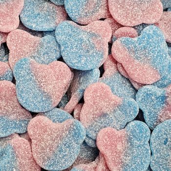 Retro Sweets - Fizzy bubblegum bears, bubblegum flavour fizzy vegan sweets