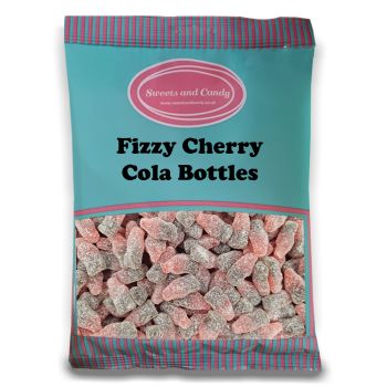 Fizzy cherry cola bottles in a bulk 1kg bag
