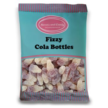 Pick and Mix Sweets - A bulk 1kg bag of fizzy cola flavour sweets shaped like bottles.