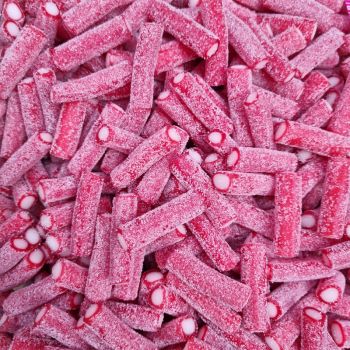Fizzy Strawberry pencils 3kg - Vidal fizzy sour strawberry pencils, fruit liquorice sweets