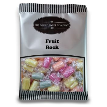 Fruit Rock - 1Kg Bulk bag of retro fruit flavour boiled sweets.