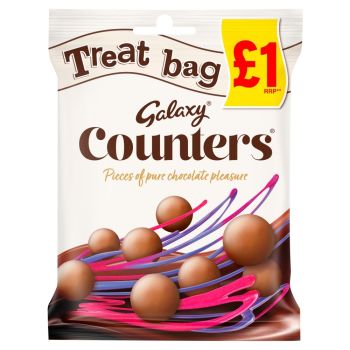 Galaxy Counters are Galaxy milk chocolate shaped like a button 
