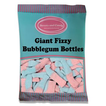 Giant Fizzy Bubblegum Bottles1kg - bulk 1kg bag of giant bubblegum flavour bottle sweets